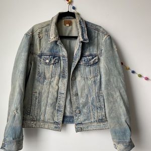 oversized american eagle denim jacket